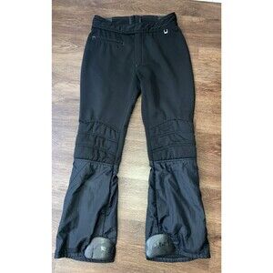 Vintage 80s Roffe Jett Black Ski Pants Stirrups Knee Padding Scholler Men's Sm.